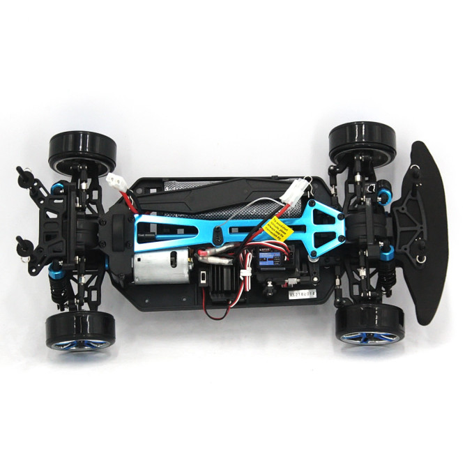 Радиоуправляемый автомобиль для дрифта HSP Flying Fish 1 LED фары 4WD 1:10 2.4G - 94123T-12340-BL