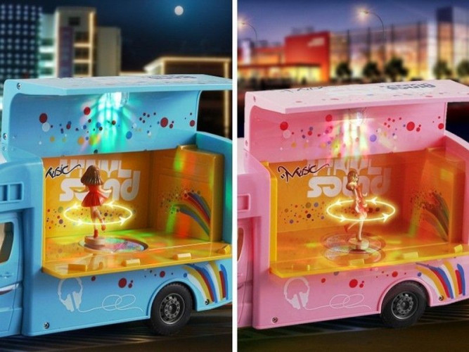 Радиоуправляемая машина Double E синяя сцена на колесах 1:18 2.4G - E669-003-BLUE