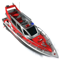 Радиоуправляемый полицейский катер 1:20 2.4G - HT-2875B-RED