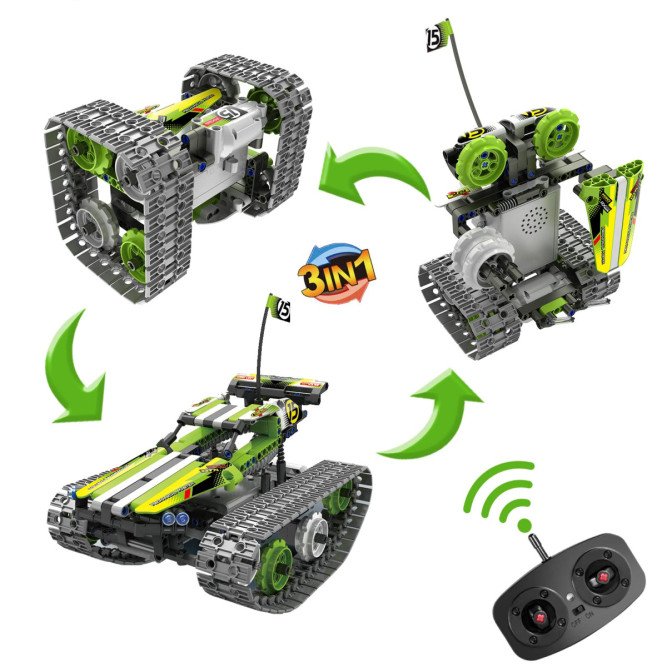 Радиоуправляемый конструктор QiHui &amp;quot;Stunt Car 3in1&amp;quot; (353 детали) - QH8015