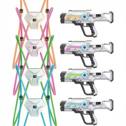 Набор для лазертага Wineya Star-Team (4 автомата + 4 LED жилета) - W7009L4