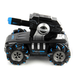 Радиоуправляемый дрифт танк-робот  (пульт + часы, стреляет гелевыми пулями) - QR2076-BLUE