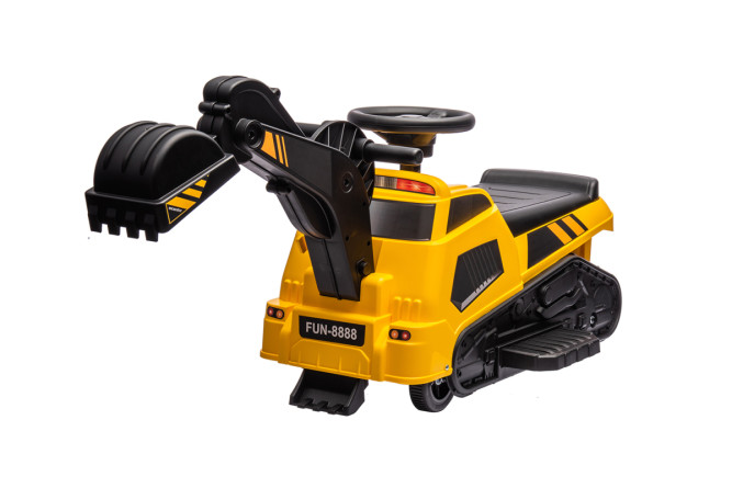 Детский электромобиль каталка 3в1 (экскаватор, каток, погрузчик) - AHL009E-YELLOW