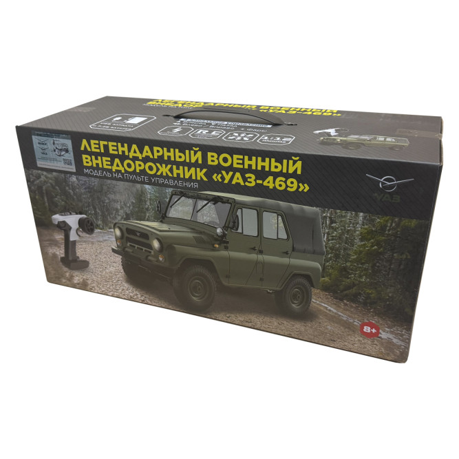 Радиоуправляемая машина УАЗ 469 зеленый 1:12 - WPLC94-GREEN