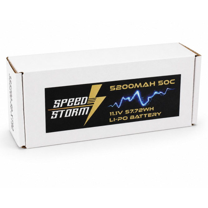 Аккумулятор Speed Storm Li-Po 11.1V 50C 5200 mAh Hard Case разъем XT90 - SS-3S5200-50-XT90