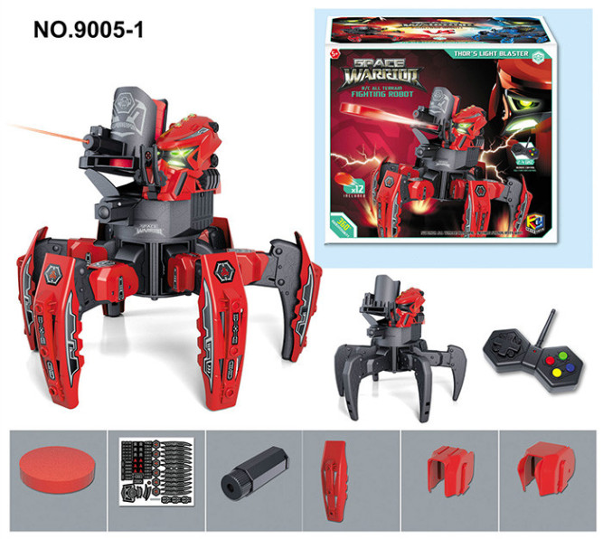 Радиоуправляемый робот-паук Space Warrior с дисками и лазерным прицелом 2.4G - KY9005-1