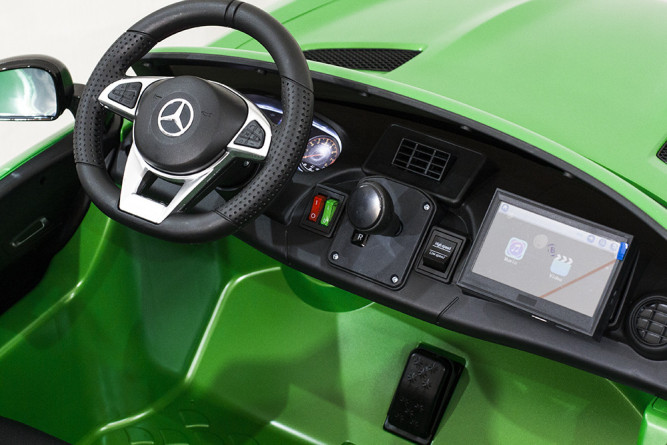 Электромобиль Harley Bella Mercedes-Benz GT R 4x4 MP4 - HL289-MATTE-GREEN-4WD-MP4