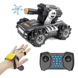 Радиоуправляемый дрифт танк-робот  (пульт + часы, стреляет гелевыми пулями) - QR2076-ORANGE