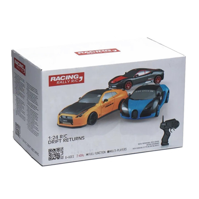 Радиоуправляемая машина для дрифта Bugatti Veyron (19 см, 15 км/ч, сменные колеса, фишки) - SC24A10