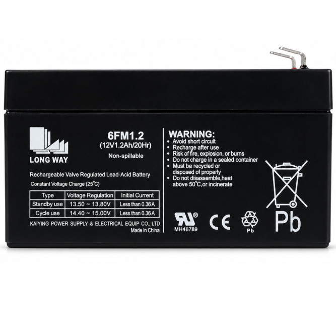 Аккумулятор Long Way 12V1.2Ah/20Hr - LW-6FM1.2
