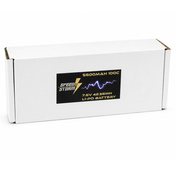 Аккумулятор Speed Storm Li-PoHV 7.6V 100C 5600 mAh Hard SP разъем T-plug (Deans) - SS-HV2S5600-100-D