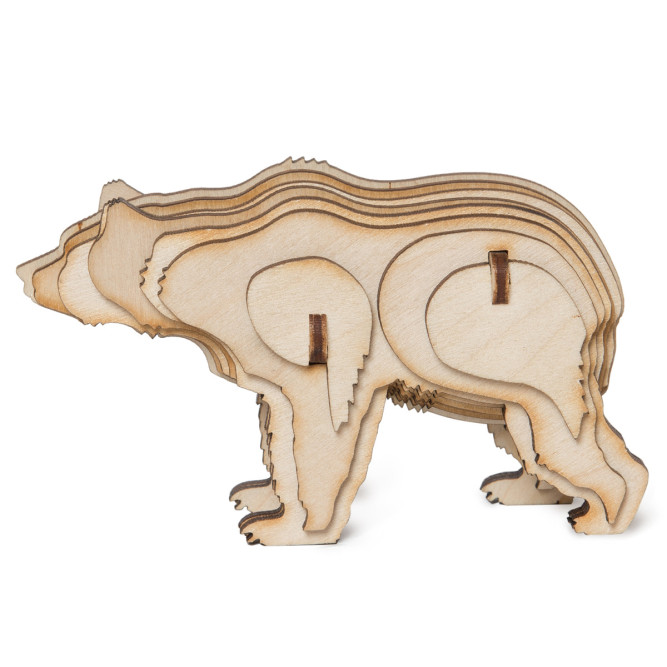 Конструктор-3D пазл &amp;quot;Медведь&amp;quot; - K09D