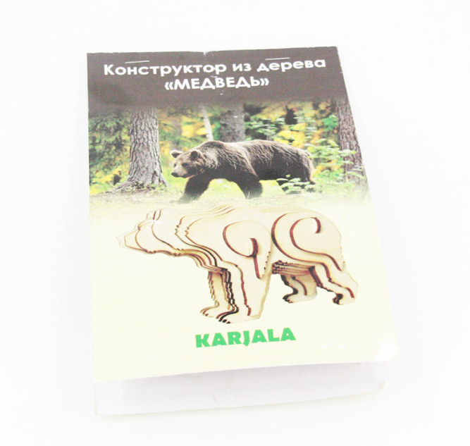 Конструктор-3D пазл &amp;quot;Медведь&amp;quot; - K09D