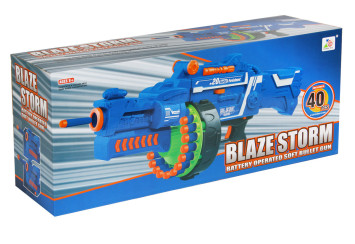 Автомат "BlazeStorm" с мягкими пулями на батарейках - 7050