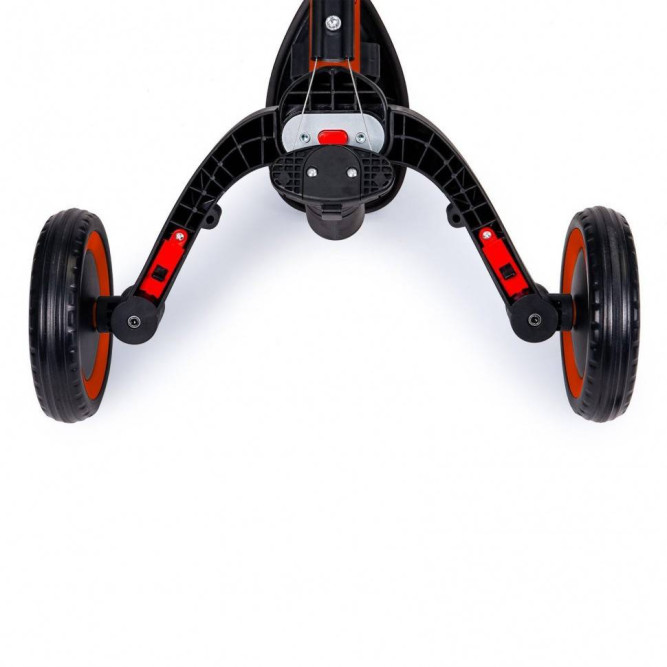 Детский беговел-велосипед 8в1 с крышей и ручкой, красный - TR008C-RED