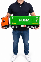 Радиоуправляемый грузовик контейнеровоз HUINA 1:18 - HN1317-GREEN