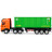 Радиоуправляемый грузовик контейнеровоз HUINA 1:18 - HN1317-GREEN