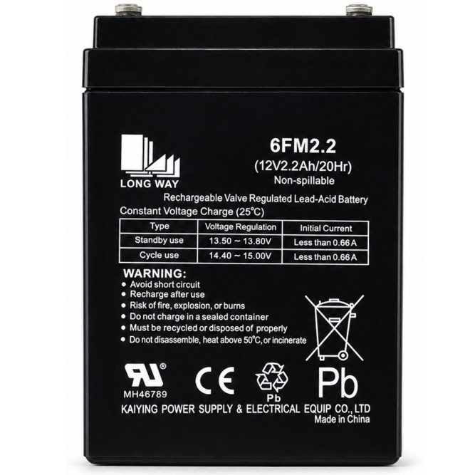 Аккумулятор Long Way 12V2.2Ah/20Hr - LW-6FM2.2