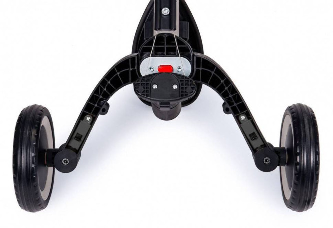 Детский беговел-велосипед 8в1 с крышей и ручкой, темно-серый - TR008C-DARK-GREY