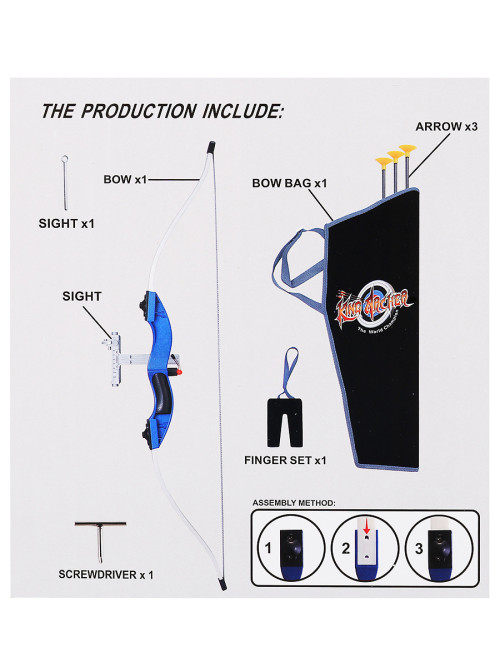 Набор стрельба по мишени Спортивные игры (лук со стрелами и мишель) - 9922-21