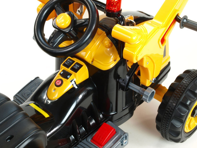 Детский электромобиль трактор на аккумуляторе 12V / желтый - JS328A-Y