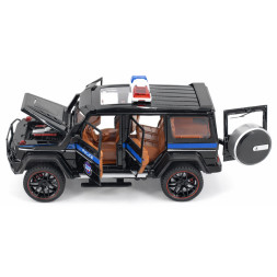 Радиоуправляемая металлическая полицейская машина Mercedes G500 1:22 - HCL-3608-BLACK
