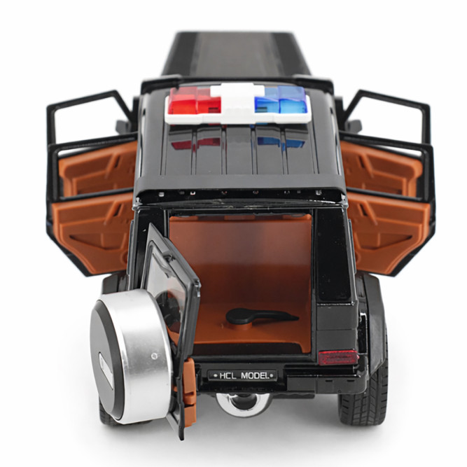 Радиоуправляемая металлическая полицейская машина Mercedes G500 1:22 - HCL-3608-BLACK