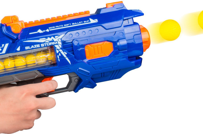 Автомат с мягкими пулями на батарейках &amp;quot;BlazeStorm&amp;quot; - ZC7073