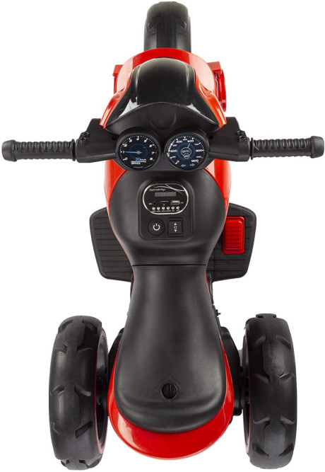 Детский мотоцикл на аккумуляторе Y-MAXI Police Red - SW198A-RED