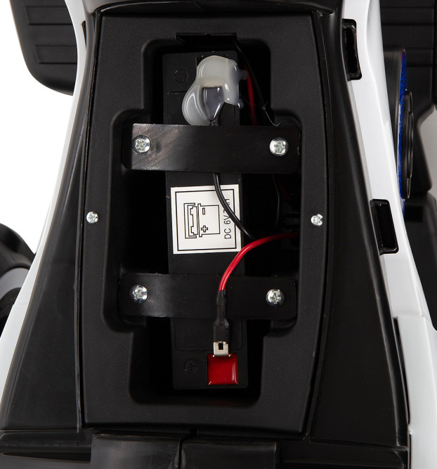 Детский мотоцикл на аккумуляторе Y-MAXI Police Red - SW198A-RED